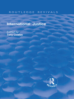 cover image of International Justice